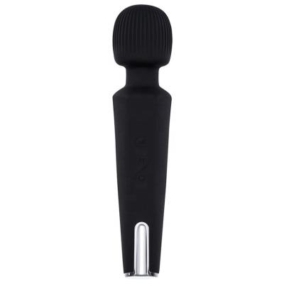 China 3 Speeds + 20 Vibrations 7015 Black Color USB Rechargeable Wireless Body Massage Wand Massager for sale