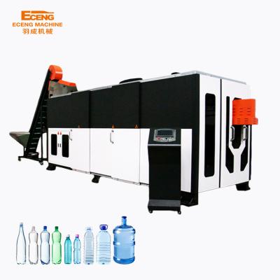 China 500ml Bottle High Speed Water Bottle 6 Cavity Fully Automatic PET Blow Molding Machine 28 38mm Neck Size With Variable Pitch for sale