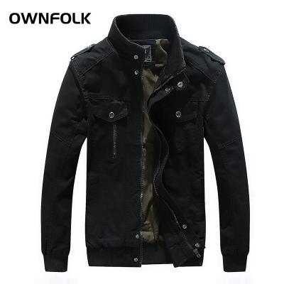 China OWNFOLK Viable HOT Men's Jacket Plus Size Coat Autumn Winter Windproof Men's Coat Pattern Men Wear for sale
