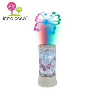 China Promotion LED Dreamy Novelty Battery Tube Twinkle Overhead Projectable Butterfly Night Lights for sale