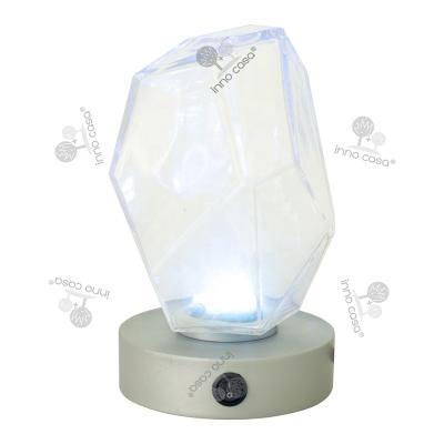 China Operated With USB Tie 2020 Irregular Glass Shade USB Tie Operated Modern LED Table Lamp Desk Lamp On/Off Switch for sale