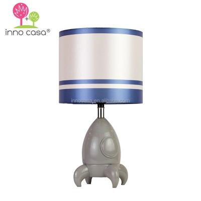 China 3D Promotional OEM ETL CE Boys NASA Space Shuttle Rocket Base Desk Lamp for Kids Bedside Table Decor for sale