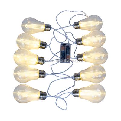 China OEM ODM Plastic Innovative Bulb 10 Lights LED Battery Operated Fancy Light For Room Deco for sale