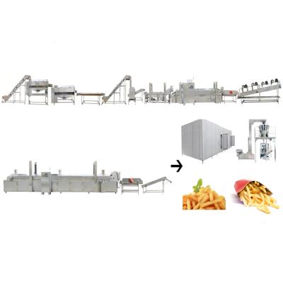 China Potato Fries Maker Fries Vegetable Processing Plant Automatic Frozen French Fries Machine French Fries Processing Line for sale
