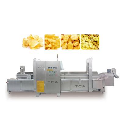 China Factory TCA High Efficiency Commercial French Fries Machine Electric Frying Machine Continuous Fryer for sale