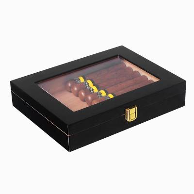 China All Cedar Wood Travel Humidor Cigar Box Portable Cigar Case with Hygrometer Humidor Cigar Humidor Box for COHIBA Cigars for sale