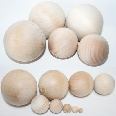 China Wooden Spheres Wooden Unfinished Wooden Decanter DIY Round Ball Wooden Ball Stopper for sale