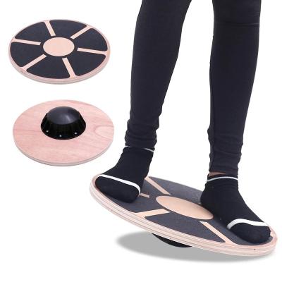 China Full Protective Wooden Non-slip Gymnastic Disc Borad Shimmy Dance Tornado Yoga Waist Board Balance Exercise Fitness Training Fitness Board Home ABS Exercise Equipment for sale