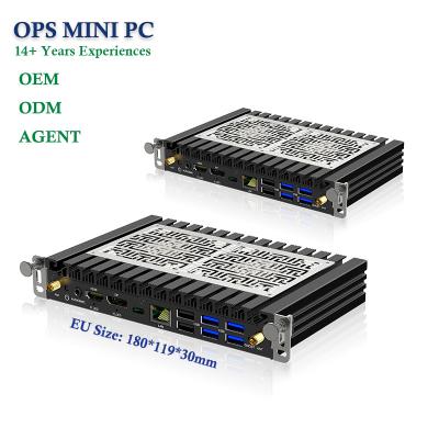 China For Business HJS OPS PC Customized Embedded Pluggable Computer 4K Display SSD DDR4 Intel I3 I5 I7 Mini Pc Of OPS for sale