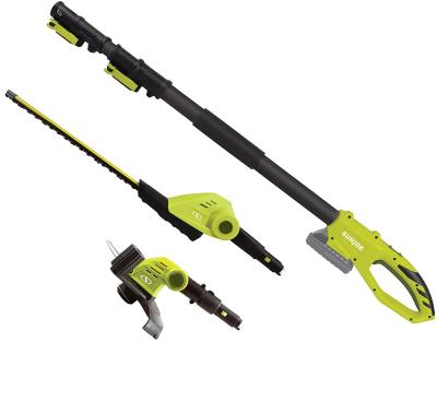 China Electric Cleaning Grass Trimmer with Pole Handheld Portable Home Mini Electric Lithium Ion 20V Cordless Grass Trimmer 2 in 1 for sale