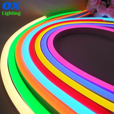China Theme Park Led Cable Rope Light RGB Multicolor Changing Led Neon Strip Light for sale