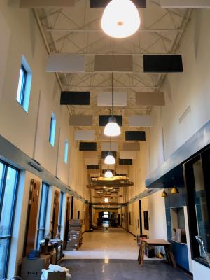 Cina 2'x4'x1' Piastrelle di soffitto Legno lana cemento Baffelli acustici Tavola insonorizzante in vendita
