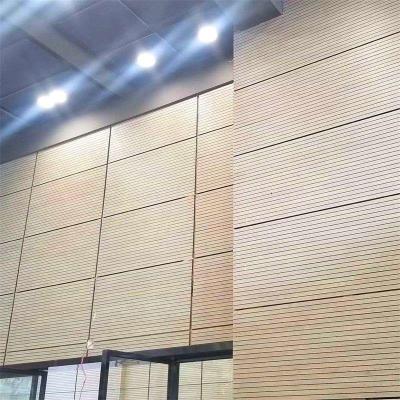 中国 マルチポーズホール 木造壁 線形 溝付き 音響パネル 吸収音 隔離板 販売のため