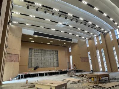 China University Auditorium 2/2/0.5mm NANO Micro Perforated Acousitc Panels Sound Insulation Board for sale