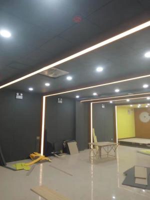 China Black Laminate Formica Auditorium NANO Microperforated Sound Absorption Wall Panels for sale