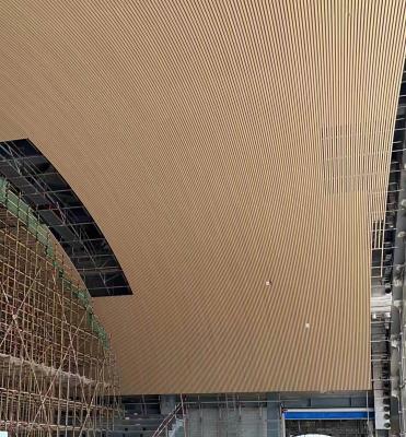 China Seamless Ceiling Tile High Absorption Wooden Grooved Acoustic Panels Soundproofing Board for sale