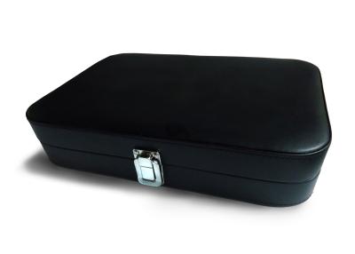 Chine PVC 30 X.21 X 6cm de noir de couverture de cas de ping-pong de stockage de raquette avec le remplissage d'éponge à vendre