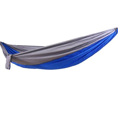 China Outdoor portable nylon hammock 220*90cm waterproof camping hammock ultralight with tree belt for sale