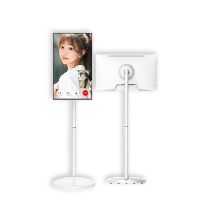 China Flächenstehender tragbarer Fernseher Tablet Follow By Me 21,5 Zoll Smart TVs Mobile mit Kamera zu verkaufen