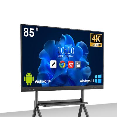 China OEM Finger Multi Touch Screen Smart LCD Display Klassenzimmer elektronisches digitales interaktives Whiteboard zu verkaufen
