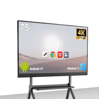 China Teaching 1MM Zero Bond Tempered Glass Multi-Functional Interactive White Board for sale