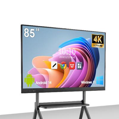 China Qtenboard 40-Point Touch 4K Screen Custom Logo Interactive Digital Whiteboard for sale