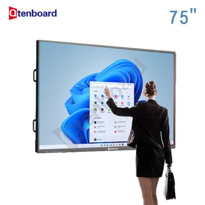 China Qtenboard Custom Lcd Display Lerngeräte Interaktives Smart Digital Whiteboard Für das Klassenzimmer zu verkaufen