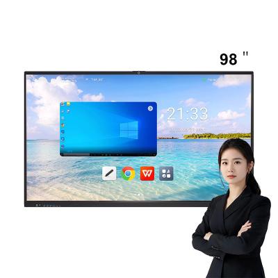 China Qtenbaord 65 75 85 98 Inch Digital Smart Board Interactive White Board Classroom Interactive Boards for Teaching Meeting for sale