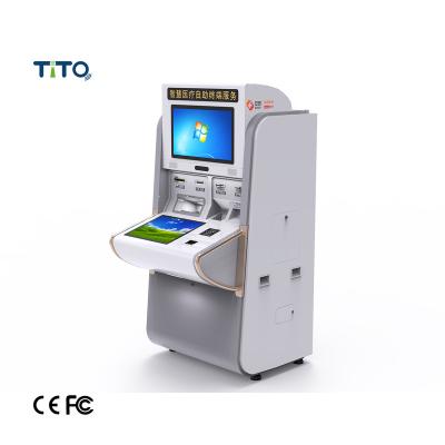 Chine Tablet And Floor Stand Patient Check in Kiosk Telehealth Testing Terminal Virtual Online Doctor Machine à vendre