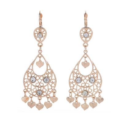 China CLASSIC hot sale new ethnic style vintage crystal earrings gold plated women earrings for sale