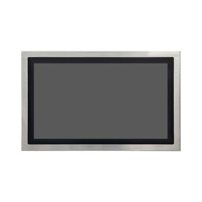 China 23.8 Inch Stainless Steel Lcd Monitor with 10-Point Capacitive Touch Screen Support Wall Mounting for sale