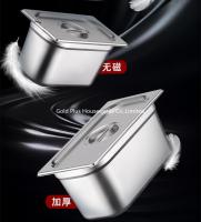 중국 전해질 표면 뷔페 음식 용기 1/2 깊은 대중음식점 스테인리스 음식 온열 장치 판매용