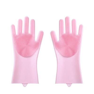 China Viable Dog Pet Grooming Glove Silicone Bath Shower Wash Sweep Cat Hair Remover Pet Grooming Glove Silicon Magic Dishwashing Gloves for sale