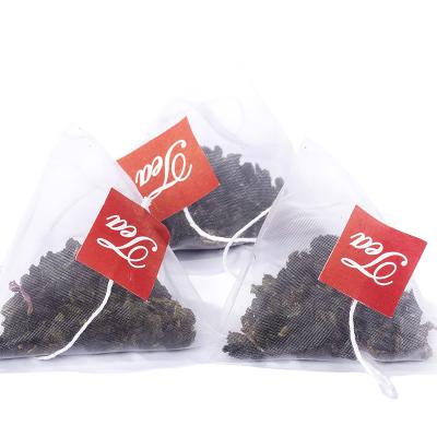 China STF05 Biodegradable Pyramid Loose Bubble Tea Bags With String And Label Grape Oolong Tea Bag, Flavor Tea for sale