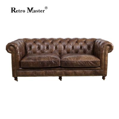 China Reclining Sofa Bed RM RS073 European American Combination Living Room Sofas Feather Genuine Leather Sofa for sale
