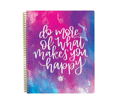 China A4 Planner Hardcover Book Paper Spiral Notebook Daily Monthly Monthly Printing Custom for sale