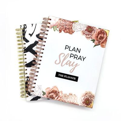 China Daily Weekly Monthly Planner Custom Printing Supplies Spiral Weekly Devotional Pray Planner for sale