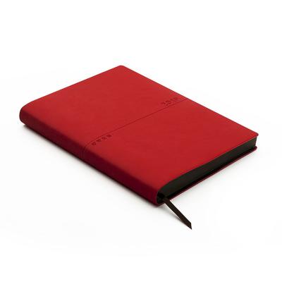 China Custom Hardcover Color PU Leather Journal Hardcover Notebook Diary With Color Pages for sale