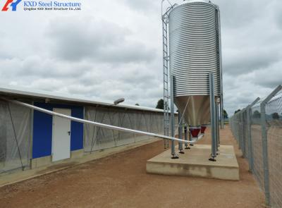 China Prefab Steel Structure Piggery Farm Equipment For Mating Shed / Farrowing Shed for sale
