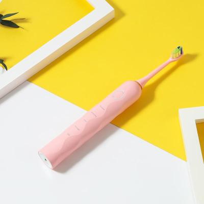 China Teeth Cleaning Newest Whitening OEM Rechargeable Sonic Silicone Waterproof Rotating Tooth Cleaner Electric Toothbrush for sale