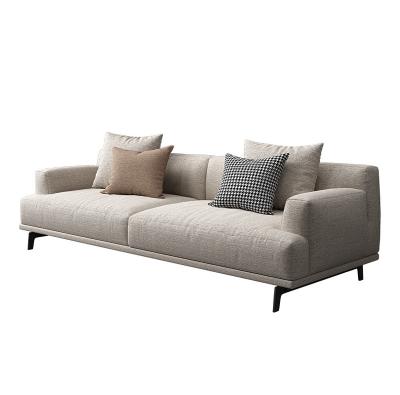 China Modular Italian Type Apartment Living Room Furniture Minimalist Sofa Set With Foot Rest for sale