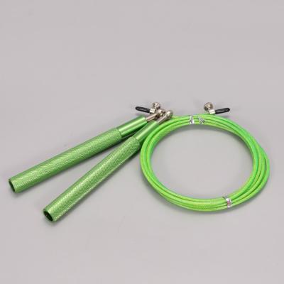 China Sport 360 Swivel Ball Bearing Handle Steel Wire Jump Rope Exercise Speed Wholesale Aluminum Home Jump Rope for sale