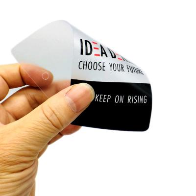 China Custom Printing Logo Plastic Price Tag Label Waterproof Clear Transparent PVC Hang Tags Sustainable PVC Hang Tags for sale
