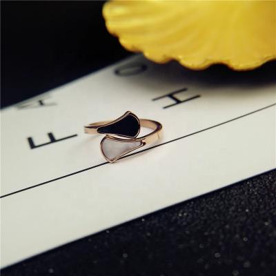 China High Quallity fashion fan adjustable enamel rings stainless steel for sale
