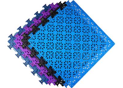 China Portable PP Interlocking Sports Flooring Shock Absorbing Modified DIN18032 Standard for sale