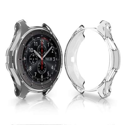 China 360 Protective Shell Gear S3 Case For Samsung Galaxy Watch 42MM 46MM Cover Device 360 Degree TPU Protector Case Cover for sale