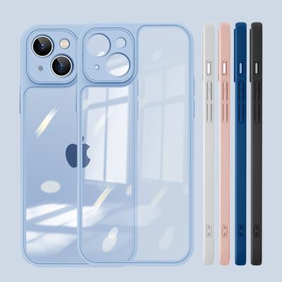 China Custom High Shockproof Clear Transparent TPU Back Cover Cell Phone Smart Mobile Case For iPhone 13 12 11 Pro Max X XS XR for sale