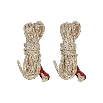 China Sturdy 4MM Wholesale Outdoor Tent Reflective Rope Adjust Awning Wind Rope for sale