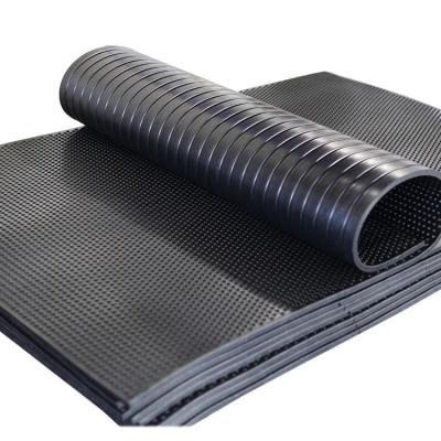 China Rubber Mat Honeycomb Origin Groove Dot Stable Horse Mat Animal Matting Horse Black 1000mm*2000m 1830mm*1220m for sale