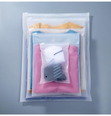 China Pe Plastic Zipper Custom Packaging Bags Matte Printed Frosted For Clothes for sale
